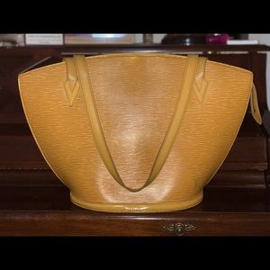 Louis Vuitton ÉPI, Saint Jacques Yellow Handbag GM